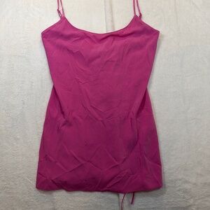 La Senza Nightie Womens Size Small Pink Semi Sheer Coquette Sexy Short Boudoir